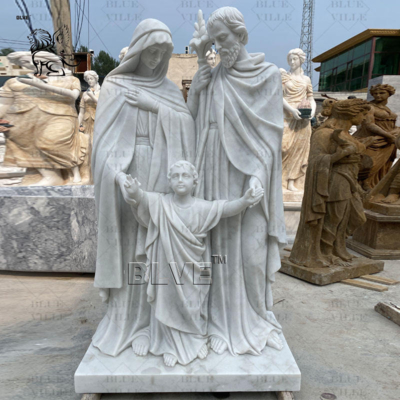 Marble Holy Family Statue Natural Stone Mary Statues Natural Stone Mary Statues Custom Size