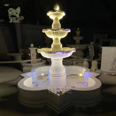 Marble Garden Water Fountains Natural Stone Modern Yard Fountain  European Style Large Outdoor Decorative