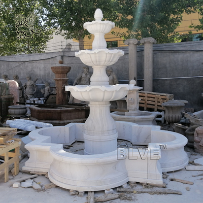 Marble Garden Water Fountains Natural Stone Modern Yard Fountain  European Style Large Outdoor Decorative