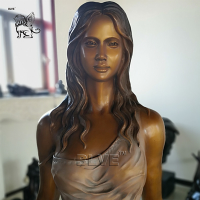Sexy Naked Woman Statue Bronze Sculpture Life Size Metal Art Garden Decorative Modern