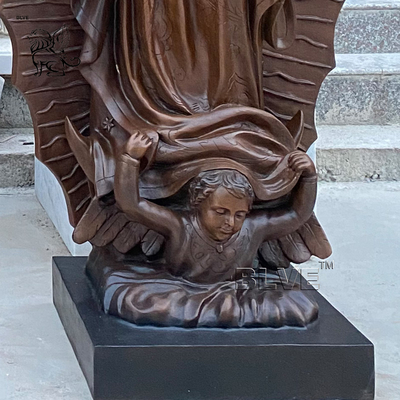 Bronze Virgin Mary Statues St Mary Sculpture Our Lady Virgen De Guadalupe Life Size Religious Outdoor