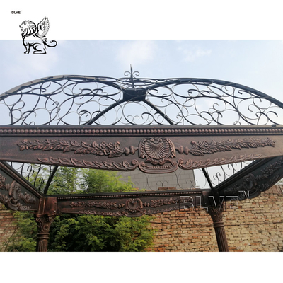 Antique Iron Gazebo Wrought Iron Pavilion Garden Metal Large European Style Outdoor Decorative