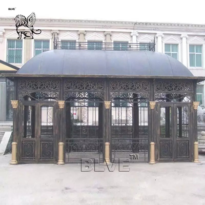 Wrought Iron Gazebo Pavilion Green House Sunroom  Large Size Decor Outdoor Garden Customized