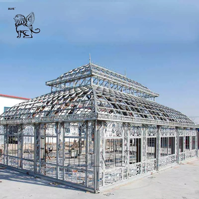 Wrought Iron Gazebo Pavilion Green House Sunroom  Large Size Decor Outdoor Garden Customized