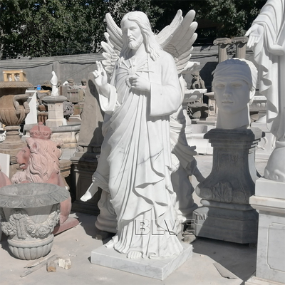 Marble Life Size Christ Jesus Statue Christian Religious Figure Sculpture Hand Carved Outdoor Church Spot Goods