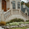 White Marble Stair Railing Designs Natural Stone Roman Balcony Balustrade Handrail Modern Outdoor Home