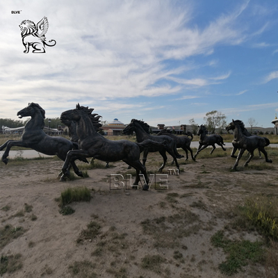 Bronze Running Horse Statues Sculpture Brass Metal Garden Animal Life Size Outdoor Decoration Large