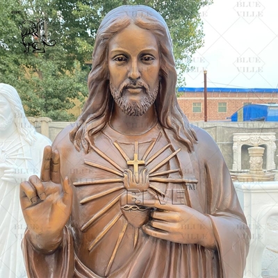 Bronze Christ Jesus Statues Marble Metal Brass Christian Religious Life Size Catholic Casting Outdoor Church