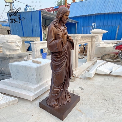 Bronze Christ Jesus Statues Marble Metal Brass Christian Religious Life Size Catholic Casting Outdoor Church