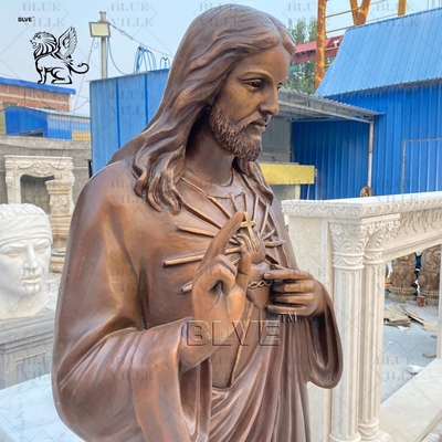 Bronze Christ Jesus Statues Marble Metal Brass Christian Religious Life Size Catholic Casting Outdoor Church