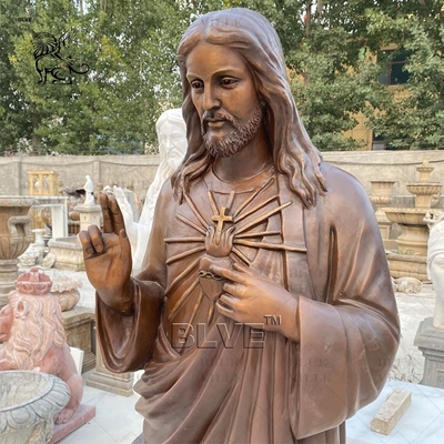 Bronze Christ Jesus Statues Marble Metal Brass Christian Religious Life Size Catholic Casting Outdoor Church