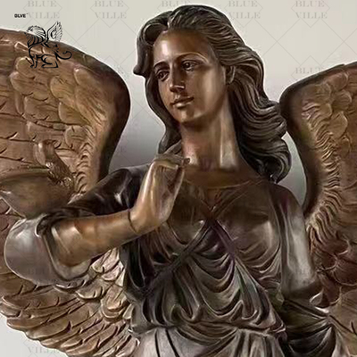 Bronze Life Size Angel Statues Metal Winged Woman Figure Brass Sculpture Casting Garden Decoration Outdoor