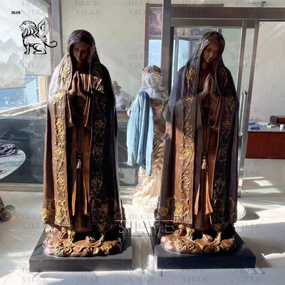 Life Size Virgin Mary Bronze Statue Sculpture Religious Statues Catholic Christian Metal Classic Spot Goods