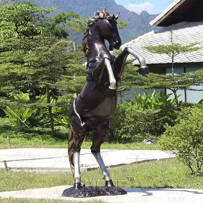 Bronze Jumping Horse Statue Sculpture Life Full Size Metal Animal Outdoor Garden Large Custom