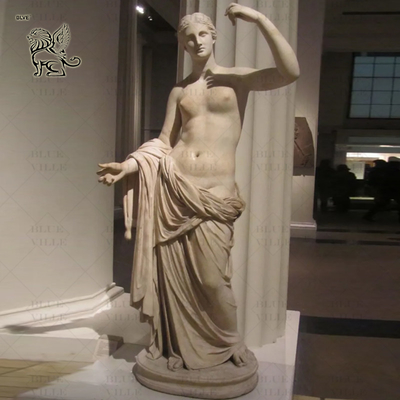 Marble Aphrodite Statue Life Size Naked Greek Sexy Goddess Sculpture Hand Carved Outdoor Garden Decoration