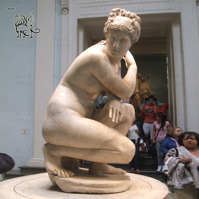 Marble Aphrodite Statue Life Size Naked Greek Sexy Goddess Sculpture Hand Carved Outdoor Garden Decoration