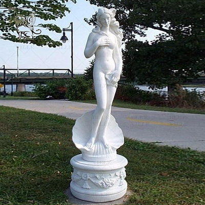 Marble Aphrodite Statue Life Size Naked Greek Sexy Goddess Sculpture Hand Carved Outdoor Garden Decoration