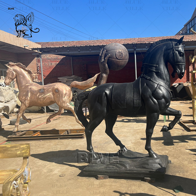 Bronze Roman Horse Sculpture Statue Antique Copper Metal Art Animal Statues Outdoor Landscape Large
