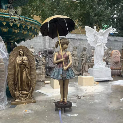 Children Playing Bronze Statue Life Size Garden Sculpture Metal Modern Art Outdoor Decoration