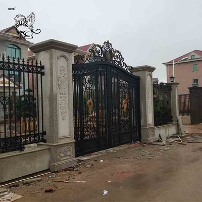 Main Wrought Iron Gate Designs Metal Iron Gates Luxury Double Door Metal Entrance Villa Garden Yard