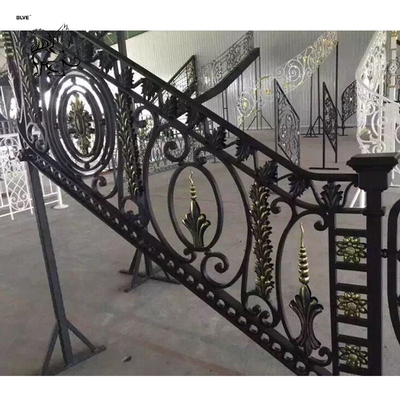 Casting Iron Gate Stair Railing Balcony Handrail Wrought Iron Fence Ornamental Fence High Quality