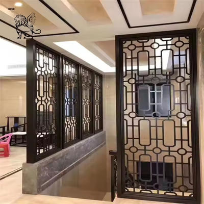 Stainless Steel Screen Rose Gold  Room Divider Indoor Laser Cut Luxury Design