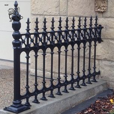 Black Casting Iron Fence Aluminium Protective Fence Panel Home Garden Metal Railing Modern