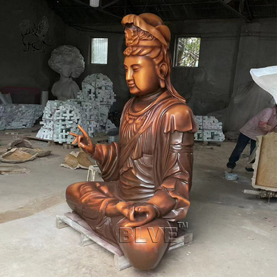 Sitting Bronze Buddha Statues Copper Brass Thai Buddha Sculpture Home Decor Metal Antique Large