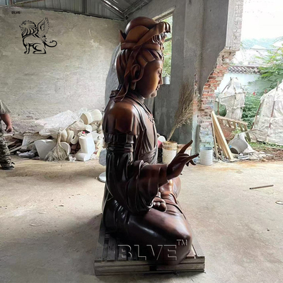 Sitting Bronze Buddha Statues Copper Brass Thai Buddha Sculpture Home Decor Metal Antique Large