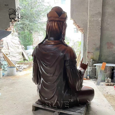 Sitting Bronze Buddha Statues Copper Brass Thai Buddha Sculpture Home Decor Metal Antique Large