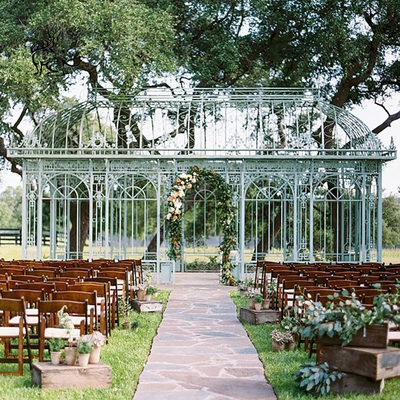 Wrought Cast Iron Garden Gazebo White Outdoor Metal Wedding Gazebo Sunrooms Glass Houses Modern