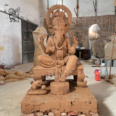 Bronze Lord Ganesha Statue Sculpture Brass Ganesh Indian God Metal Hindu Religious Large Life Size Outdoor Custom
