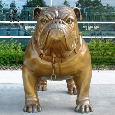 Bronze French Bulldog Statue Life Size Metal Brass Dog Sculptures Large Animal Garden Statue Molds Custom Made