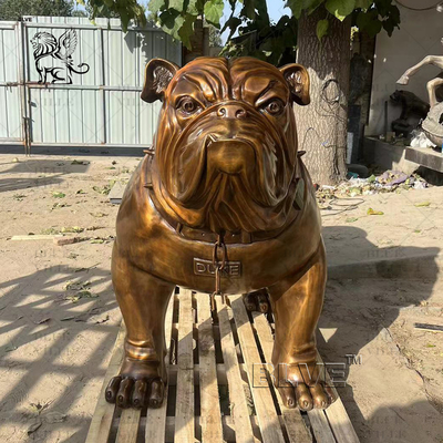 Bronze French Bulldog Statue Life Size Metal Brass Dog Sculptures Large Animal Garden Statue Molds Custom Made