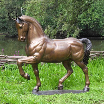 Bronze Life Size Horse Statues Garden Art Metal Animal Sculpture Decorative Outdoor Large Custom
