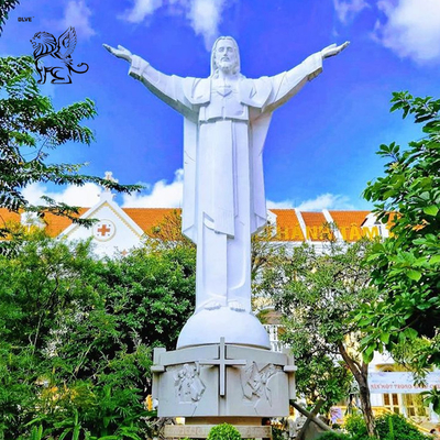 Marble Jesus Statue Church Christian Figure Statues Religious Life Size Handcarved Custom