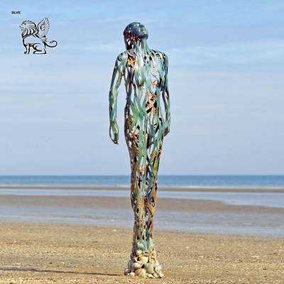 Hollow Art Woman Bronze Statue Garden Abstract Metal Sculpture Contemporary Large Custom