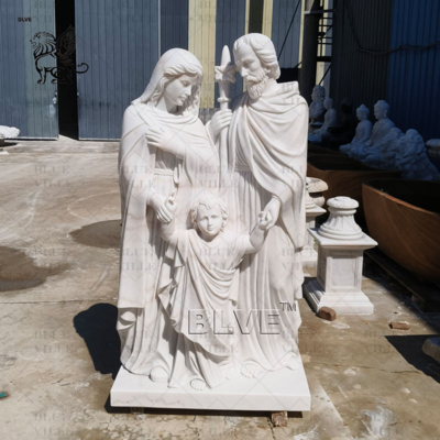 Marble Holy Family Statue Natural Stone Mary Statues Natural Stone Mary Statues Custom Size