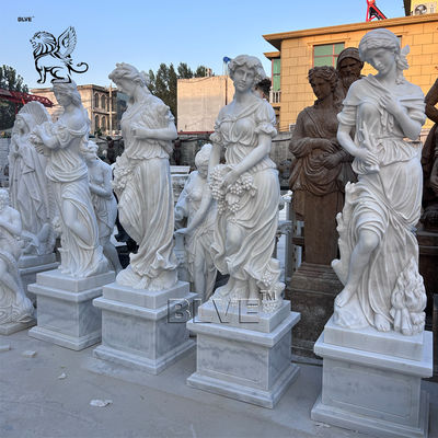 White Marble Greek Roman Statues Sculpture Home Decor Life Size Garden Stone Statue Outdoor Villa Decoration Custom