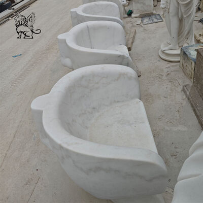 Marble Face Sculpture Bench Stone Furniture Chair Abstract Art Outdoor Garden Statues Handcarved Modern