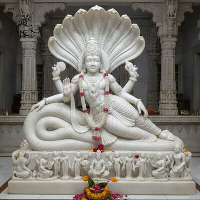 Marble Lakshmi Statue Life Size Hindu God Figure India Religious Goddess Sculpture Home Decoration