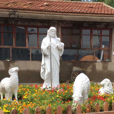 MARBLE JESUS STATUES CATHOLIC RELIGIOUS SCULPTURE HAND CARVED