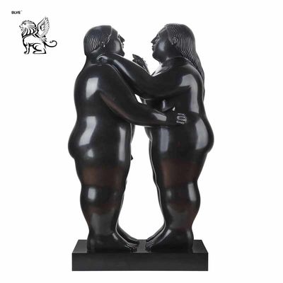 Bronze Fat Lady Statue metal Two Abstract Fernando Botero Sculpture