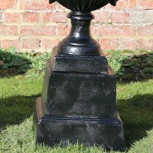 Large black Garden Cast Iron Planters Urns Metal classic Flowerpots