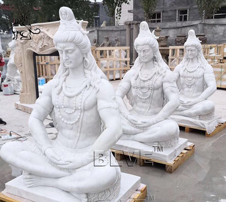 Large Marble Lord Shiva Statue Garden Life Size India God Buddha Sculpture