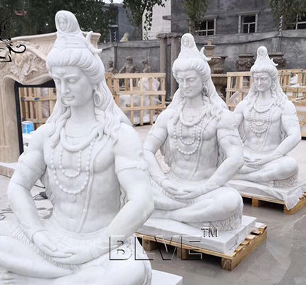 Large Marble Lord Shiva Statue Garden Life Size India God Buddha Sculpture
