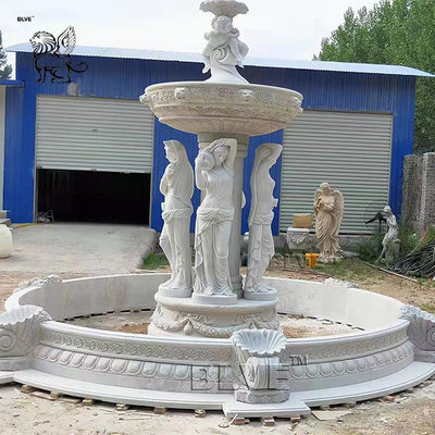 large Garden Marble Fountain Woman Statue For Outdoor Decoration