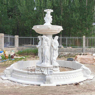 large Garden Marble Fountain Woman Statue For Outdoor Decoration