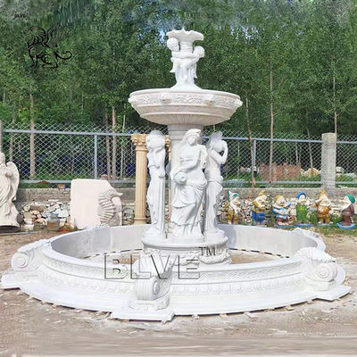 large Garden Marble Fountain Woman Statue For Outdoor Decoration