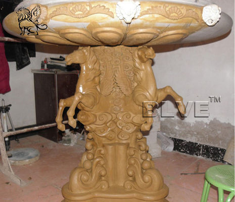 Large Bronze Fountain Modern Art Brass Animal Garden Water fountains With Horse Statues